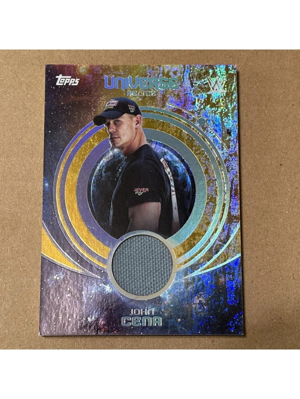 2025 Topps Universe WWE John Cena #UNR-JCE Universe Relics #/99